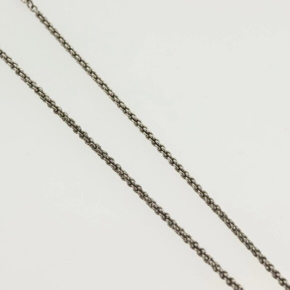 LOUIS VUITTON DJ Vocabulary Necklace metal Silver M69458 LV Auth 138915 - Picture 6 of 16